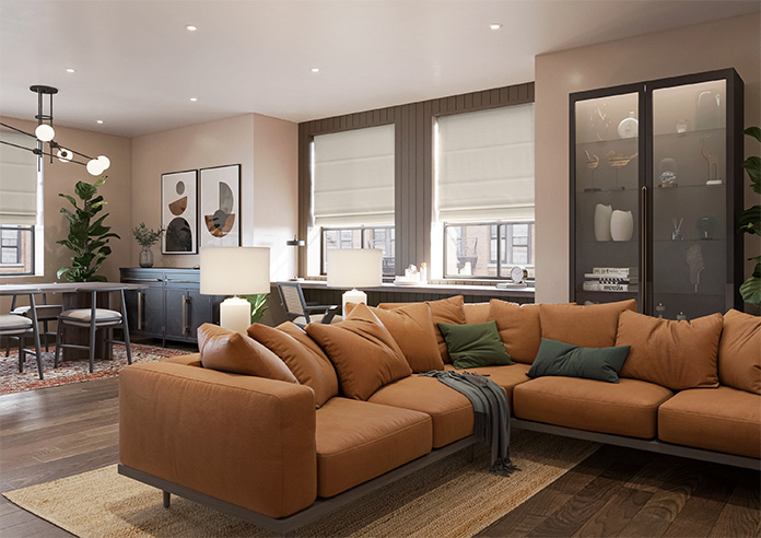 Atina (Blackout), Vintage Cream - Twist&Fit Roman Blind - Image 6